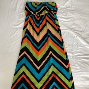 Chevron Maxi Dress